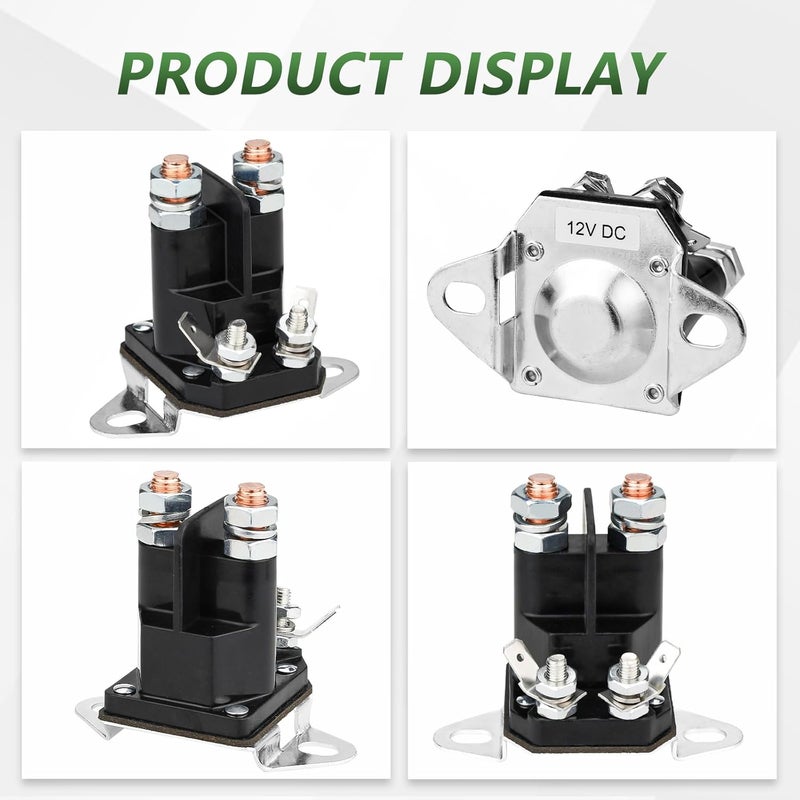 Tecreddy 117-1197 Starter Solenoid 12V for Toro Timecutter ss5000 z4200 ss4225 ss4235 Exmark Zero Turn Lawn Mower, Replace Part #784-1221-210 104-3189 E513075 1-513075 212655 28-4210 47-1910 - Image 4